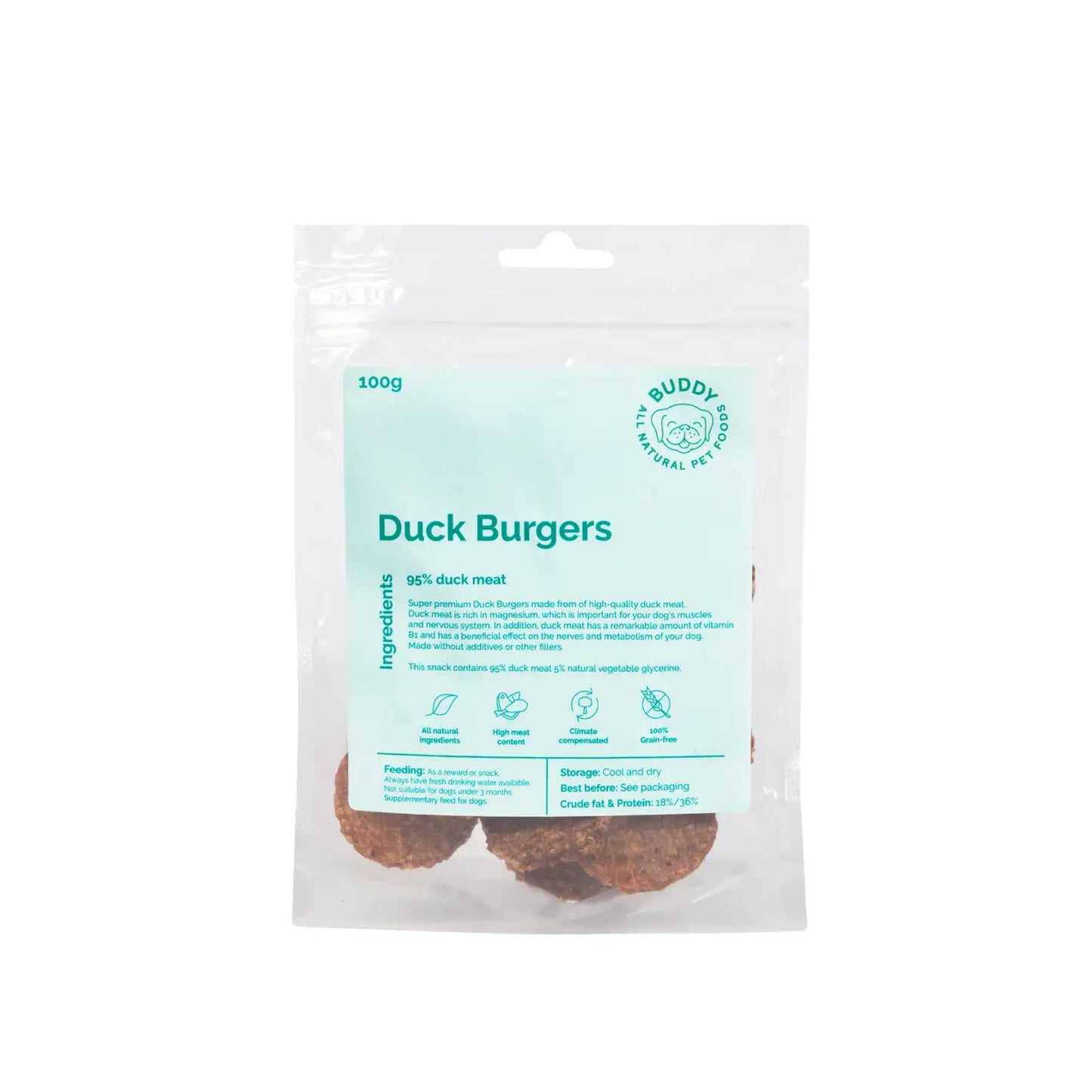 Buddy Pet Foods - Duck Burgers