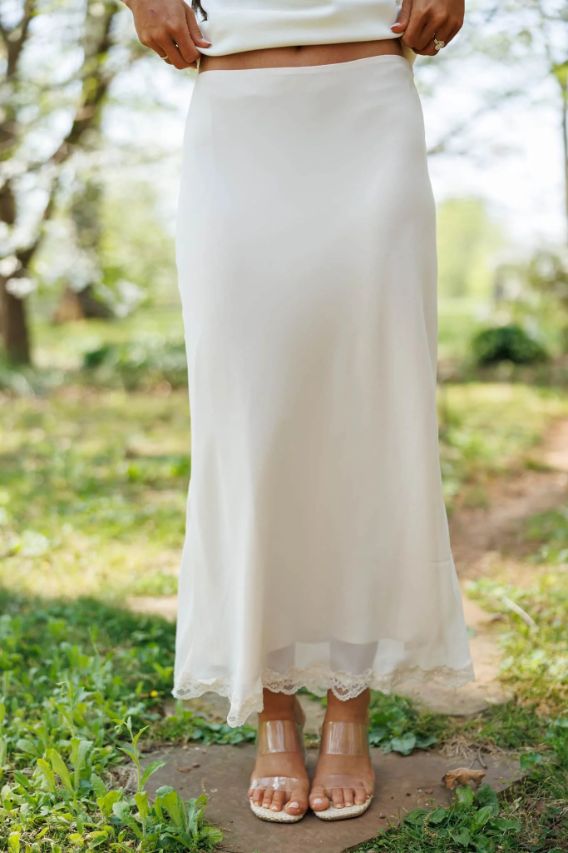 Keepsake Lace Trim Skirt